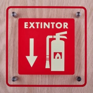Letrero acrilico señaletica extintor