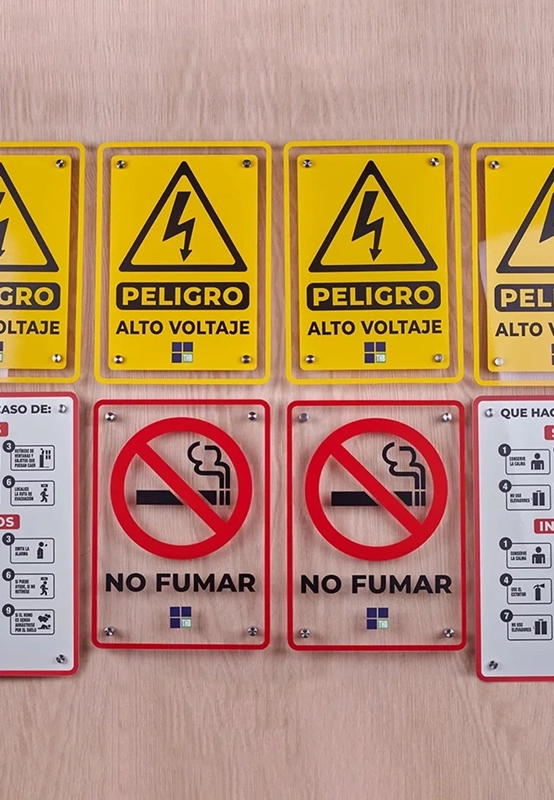 Señalética personalizada de protección civil para THB