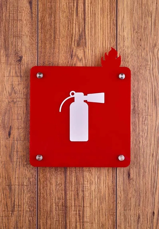 Letrero señalética acrílico oro espejo